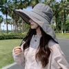 Fisherman Hat Wide Brim Shawl Design Big Head Circumference Quick-Drying Hat Extra Large Brim Neck Shawl Sun Protection Hat