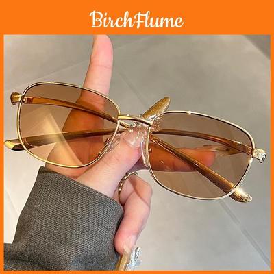 Sommer Metall Quadratische Sonnenbrille Mit Uv400 Schutz Für Modische Outdoor-Kleidung