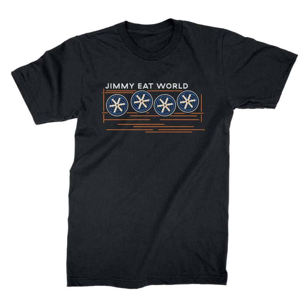 2026 Jimmy Eat World Band Grafik Großes Muster Gedrucktes T-Shirt 100% Baumwolle Unisex Sommer Neues Klassisches Retro Band T-Shirt