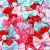 20pcs/lot Sweet Cute Colorful Ribbon Bows Polyester Bow Tie For Kids Girls DIY Jewelry Making Headwear Hairpin Gifts Accessories