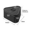Yamazaki Tower Tower Valve-Equipped Airtight Rice Ball Case, Set of 2, Black, 10.6cm W X 9.8cm D X 10.3cm H (2 Tiers), Microwave, Dishwasher, and