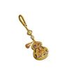 Car Fun Keychain Key Lucky Metal Car Key Auspicious Everyday Hulu Amulet Key Gold Leaf Lucky Brings Good Fortune Increases for Smartphone Bag
