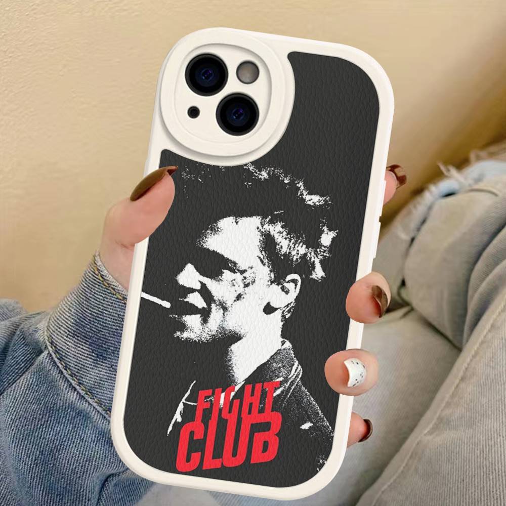 M-Movie F-Fight Club Phone Cover For IPhone 16 15 14 13 12 11 Pro Max Plus Leather Soft Case