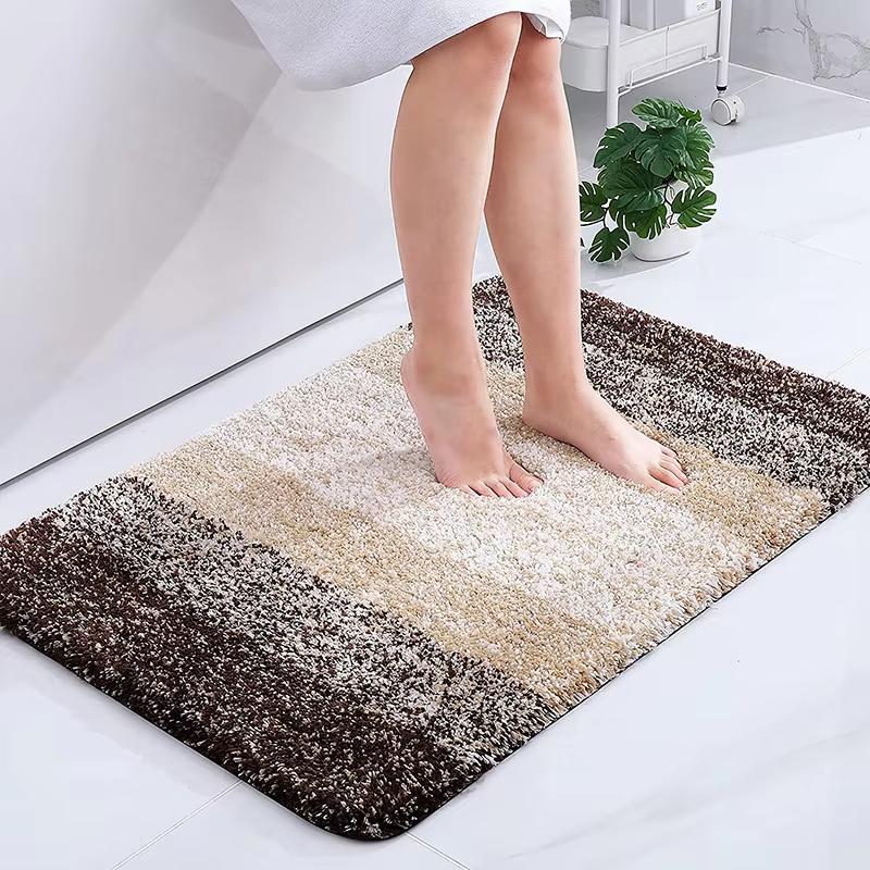 Imitation Cashmere Carpet Long Hair Absorbent Mat Bathroom Mat Soft Floor Mat Simple Living Room Rug For Bedroom Home Dec