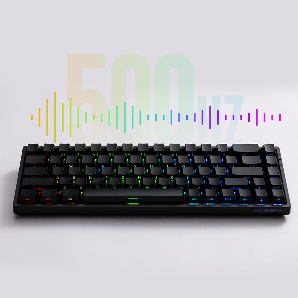 MonsGeek FUN68 HE Rapid Trigger English Layout Wired Model Magnetic Switch Akko Glare Magnetic Switch Tenkeyless Side Print Double Shot PBT 8K Polling