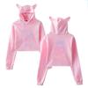Bts Bangtan Boys Love Yourself Tear Navel Hoodie With Cute Cat Ear Design In Multiple Color Options