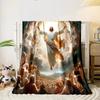 "The Ascension of Jesus Illustration" print blanket soft and cozy perfect for the living room bed sofa or a nap,gift