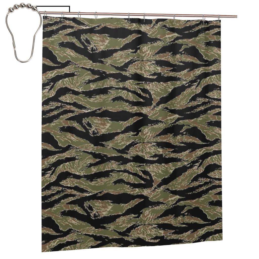 Tenda da Doccia Militare Camouflage Esercito Sfondo Camo Bagno Poliestere Impermeabile Tende da Bagno Con Ganci