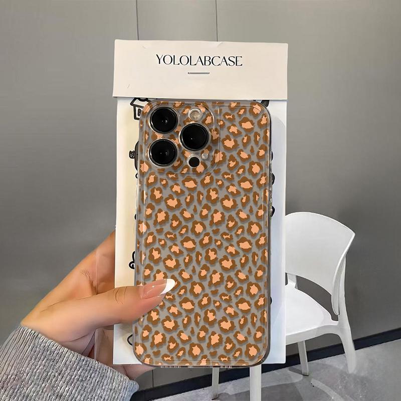 Yellow leopard Phone Case For iPhone 16 Pro Case iPhone 13 14 11 12 15 Pro Max 14 Plus 12 13 17E 16E Silicone Soft Cover