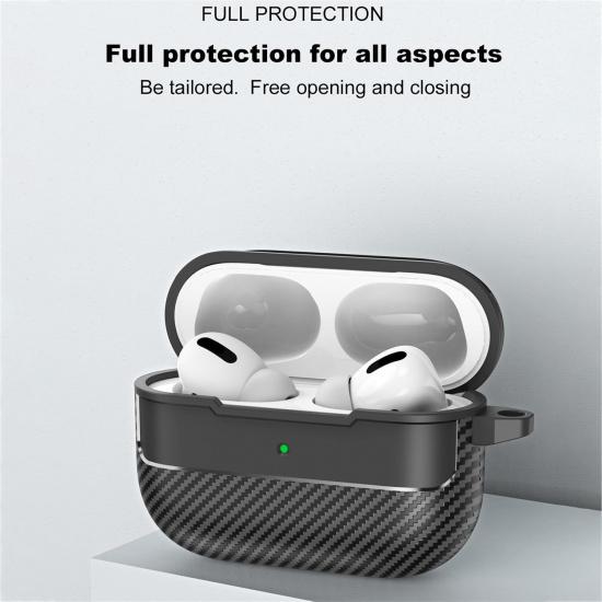 CCSmall for Apple AirPods Pro 3 Case with Carabiner Fiber Black