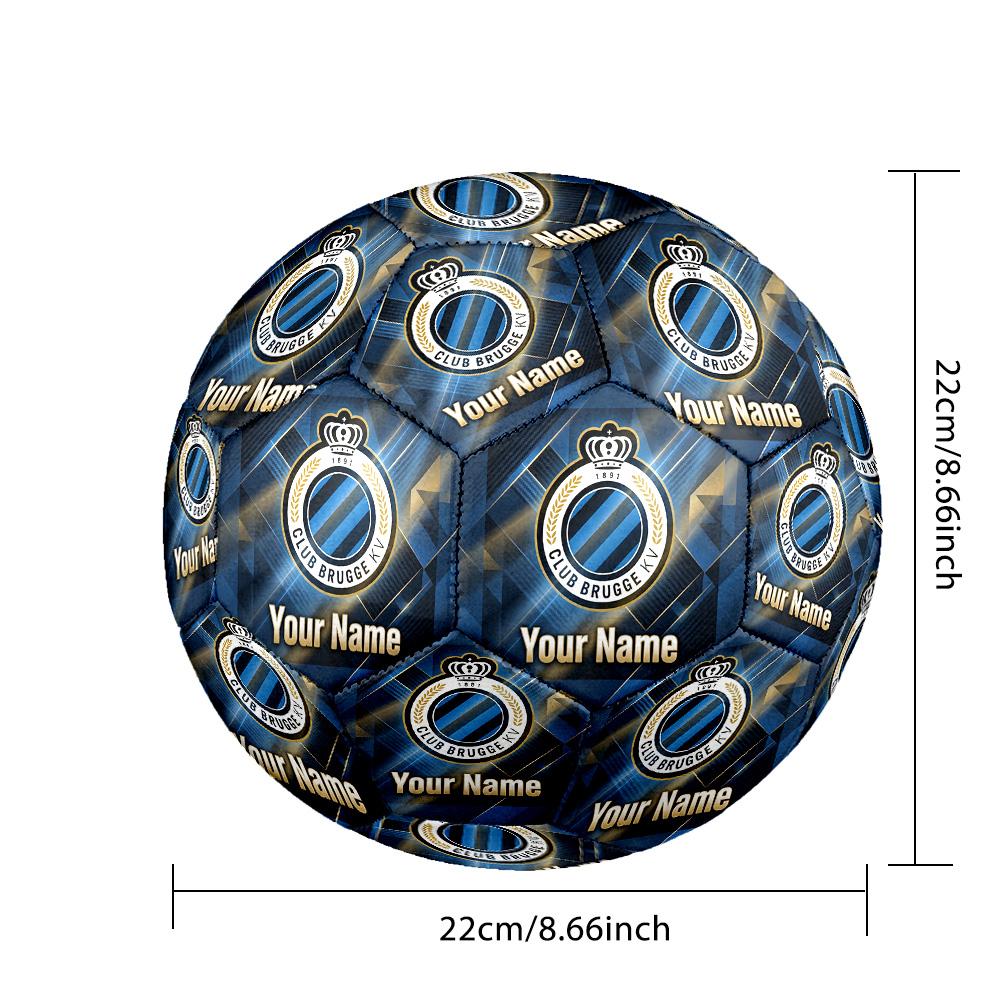 Personalized Size 5 Football Club Brugge FC Pattern Outdoor Game Sports Ball Gift