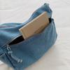 Multi-Pocke Crossbody Bag Denim Commuter Tote Bag Women Large Capacity Messenger Bag