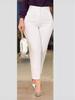 2024 Spring/Summer Women's Casual Slim Fit Versatile Nine-Point Commuting Suit Pants