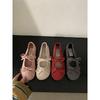 Evening wind shoes flat shoes ballet shoes French bow Mary Jane shoes early spring women's shoes with skirts soft-soled single shoes