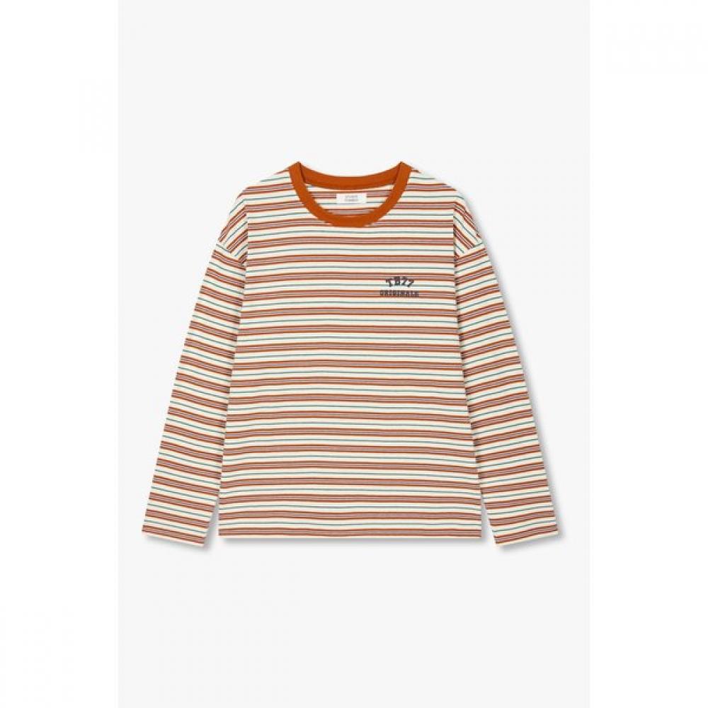 

STudio Tomboy MulTi STripe Long Sleeve T shirT 9175322975 brown (71)/OS(FREE)