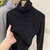 Women's Turtleneck Sweater Autumn Winter Long Sleeve Slim Fit Knitted Base Layer Fashionable Warm Top