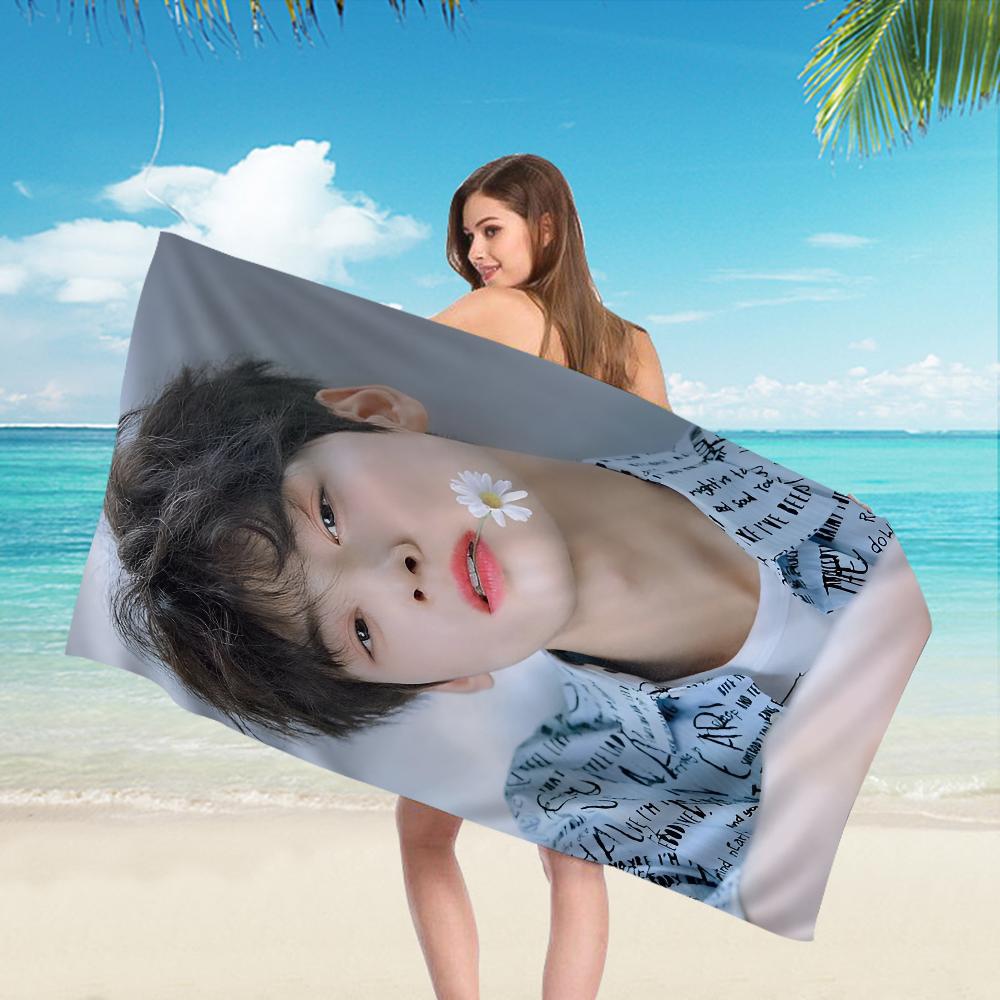 Korea Cha Eun Woo Towel Microfiber Beach Towel Absorbent Quick dry Soft Yoga Swimming Resort Mountain Climbing Towel