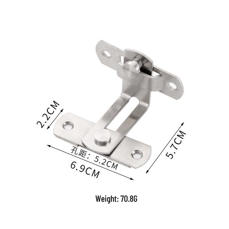 

Задвижка-засов из нержавеющей стали 90° против кражи для дверей и клеток для питомцев