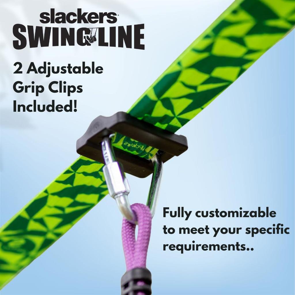 Slackers Swing Line - Turn a Healthy Tree Into the Perfect Backyard Swing Set - Slackers Tree Swing Line Kit - Great Tree Swing Addition To Any Yard