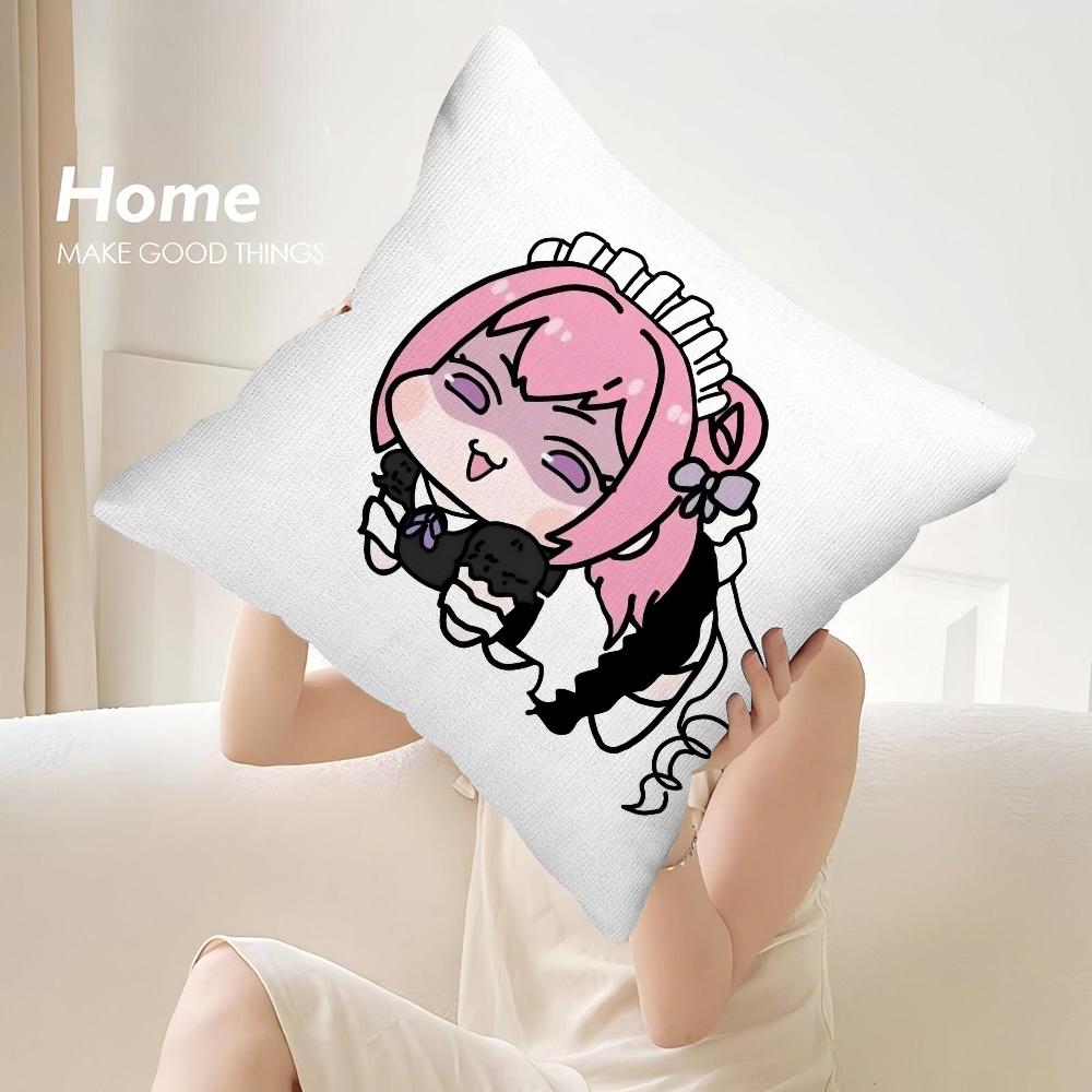 N-Nikke DORO Doll Anime Pillow Case Sofa Decorative Home Double-sided Print Plush Square Throw Pillow Covers Cushion Decor Cover