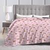 Cartoon Rilakkuma Anime Girls Blanket Super Soft Novelty Plush Throw Blanket For Home Decor Travel Flannel Bedspread Bed Cover