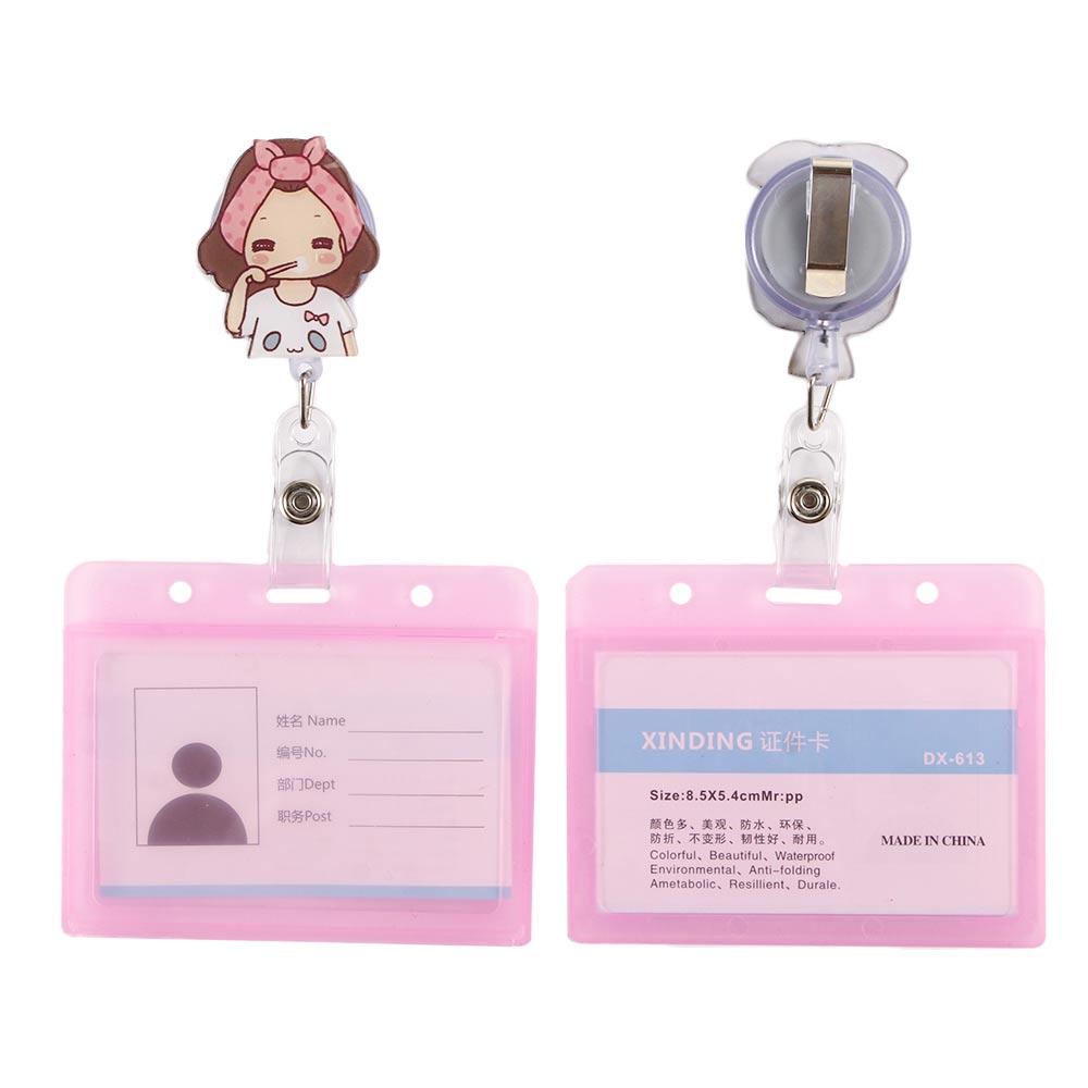 Clip Card Holder Clip ID Card Retractable Badge Name Card Holder ID Badge Holder Nurse Doctor