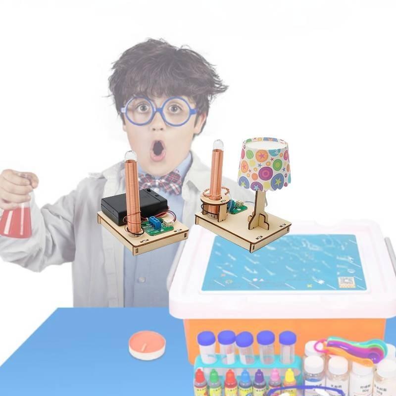 העברת כוח אלחוטית ערכת ניסוי מדעית DIY חומר עץ ניתן להתאמה אישית