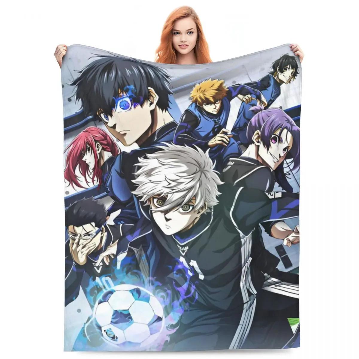 

Blue Lock 2 Blankets Manga Anime Plush Novelty Breathable Throw Blanket for Home Restaurant Spring/Autumn 30x40in