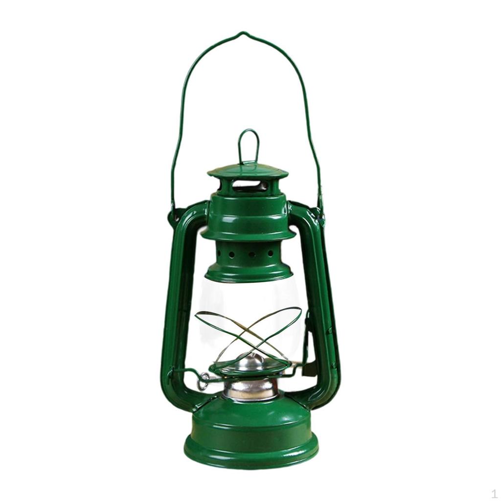 Camping Kerosene Oil Lamp, Tabletop Lighting Solution with Handle for Various Settings