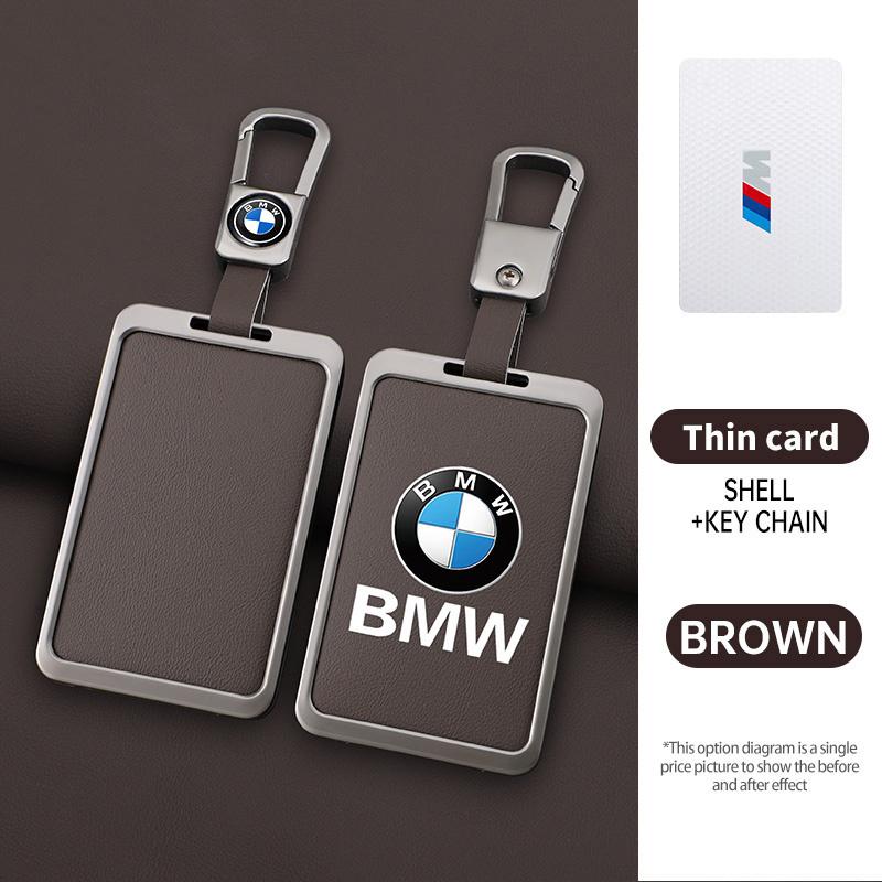 Zinklegierung Leder Auto Smart NFC Karten Schlüssel Etui Abdeckung Schale Für BMW M 3 5 7 Serie X1 X3 X5 X6 X7 535le Auto Schlüsselanhänger Zubehör