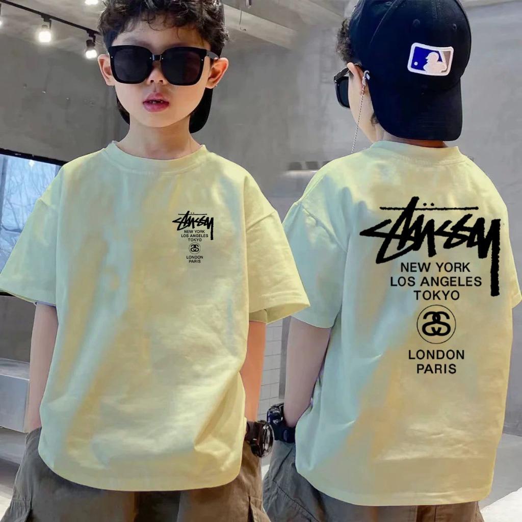 Round Neck Children's Fashionable Printed T-shirt