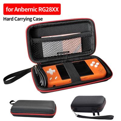 Étui de transport rigide en EVA pour console de jeu portable rétro Anbernic RG28XX, coque rigide anti-rayures avec poche en filet et cordon de serrage