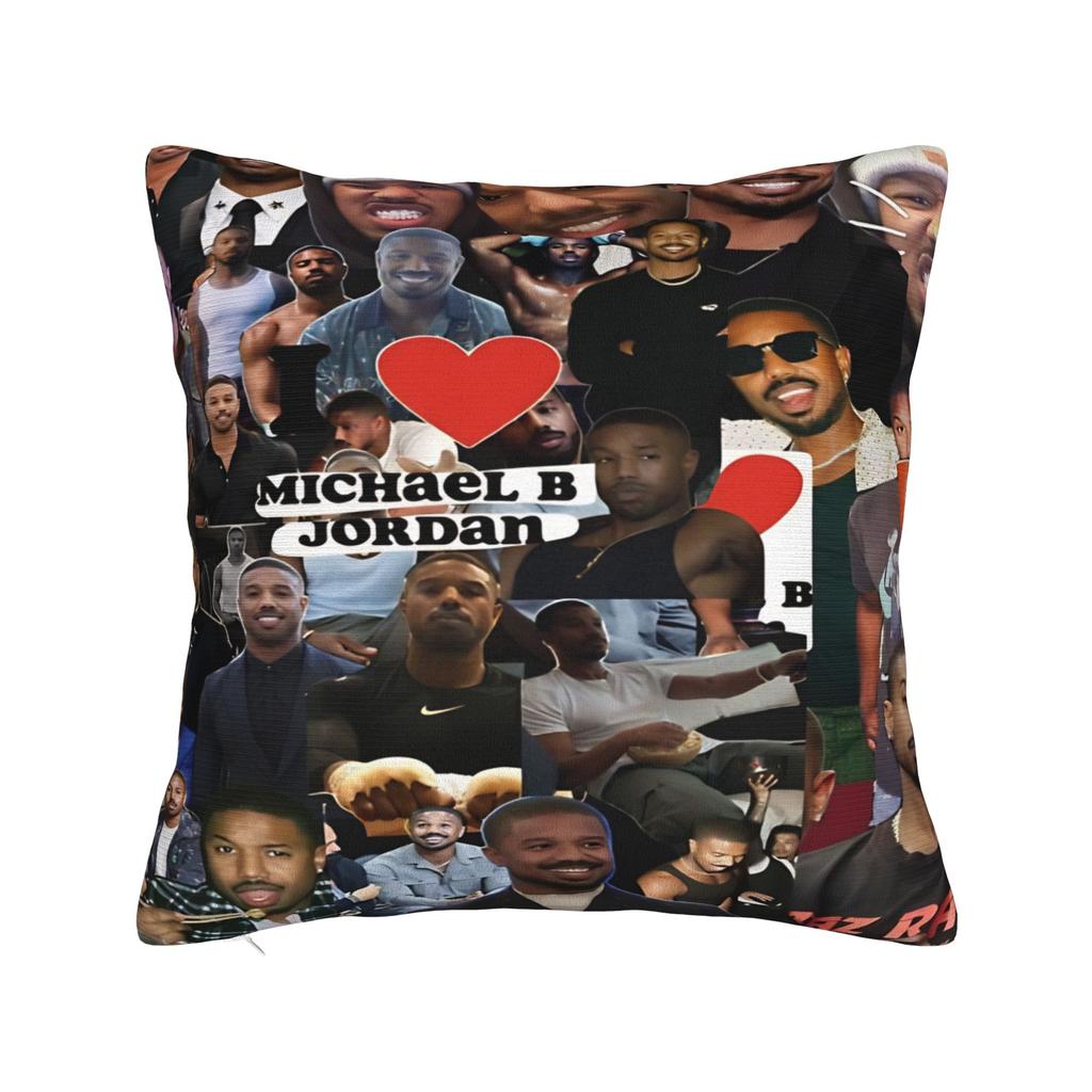Michael B Jordan Pillow Cover  Comfy Cushion Cover Morden Pillow Case For Sofa Home Decoration
