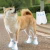 12pcs/set Dustproof Disposable Pet Shoe Covers Breathable Dog Rain Shoes  Outdoor