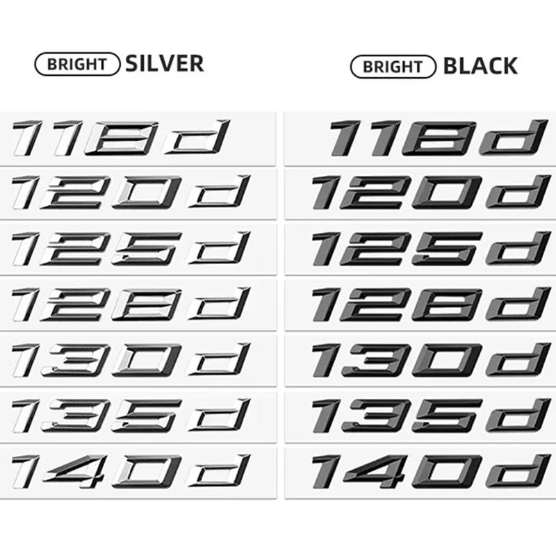 Auto ABS Kofferraum Buchstaben Logo Plakette Emblem Aufkleber Für BMW 1er Serie 116d 118d 120d 125d 130d 135d 140d E81 E82 E87 E88 F20 F21 ys2