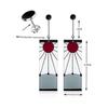 925 Sterling Silver Tanjiro Earrings,anime Demon Slayer Cosplay Tanjiro Black Earrings Ear Clip Kimetsu No Yaiba Hanafuda Halloween for Men Women Earr