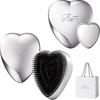 HEART MIRROR Brush (Silver, Set)