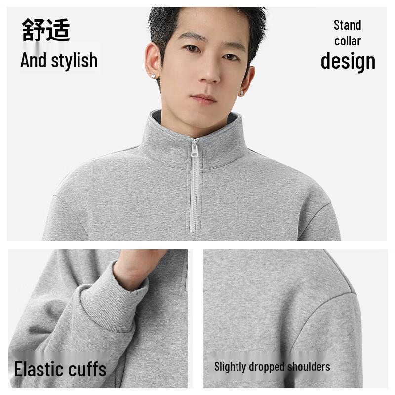 Warrior Men's Half-Zip Casual Sweatshirt