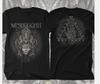 Tricou Negru Bumbac Grosime Mare - Meshuggah Band 25 Years - Fețe Mărime Naturală