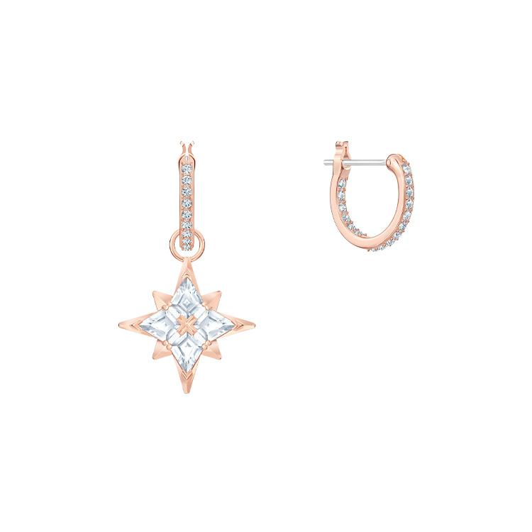 Swarovski Symbolica Earrings Womens Rose Gold