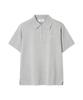 Emi Logo Knit Polo Free Size Top, 13WNT254051, Women's, LGRY,