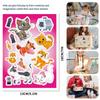 Adorable Cartoon Zoo Cat Puzzle Interactive Diy Stickers For Kids Fun Activities