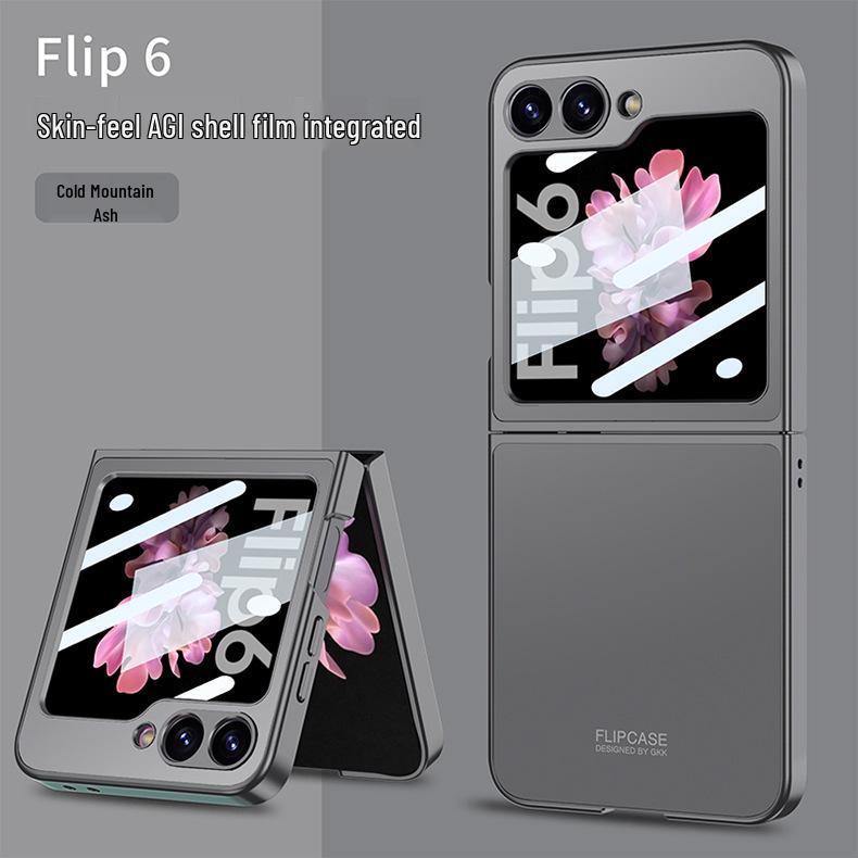 Samsung Z Flip6 AG Shell Foldable Case - Skin-Feel, Anti-Fall, Screen-Integrated
