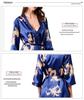 Summer Couple Silk Imitation Loungewear: Women's Nightgowns & Men's Bathrobes with Short Sleeves and Shorts.