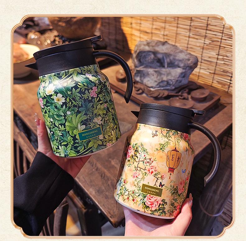 Chinese Teapot: Large-Capacity Insulated Stovetop Tea Maker with Tea-Water Separation for Traditional Brewing