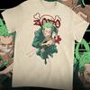 2026 Anime One Piece Zoro Graphic Unisex TShirt Oversized 100 Cotton Unisex ONeck Short Sleeve Y2k Women Streetwear Popular Tee