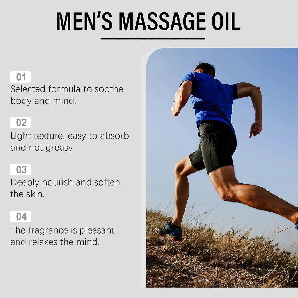 Limited time!!North Moon Men's Massage Oil Men's Body Moisturizing External Use Massage Skin Care Essential Oil