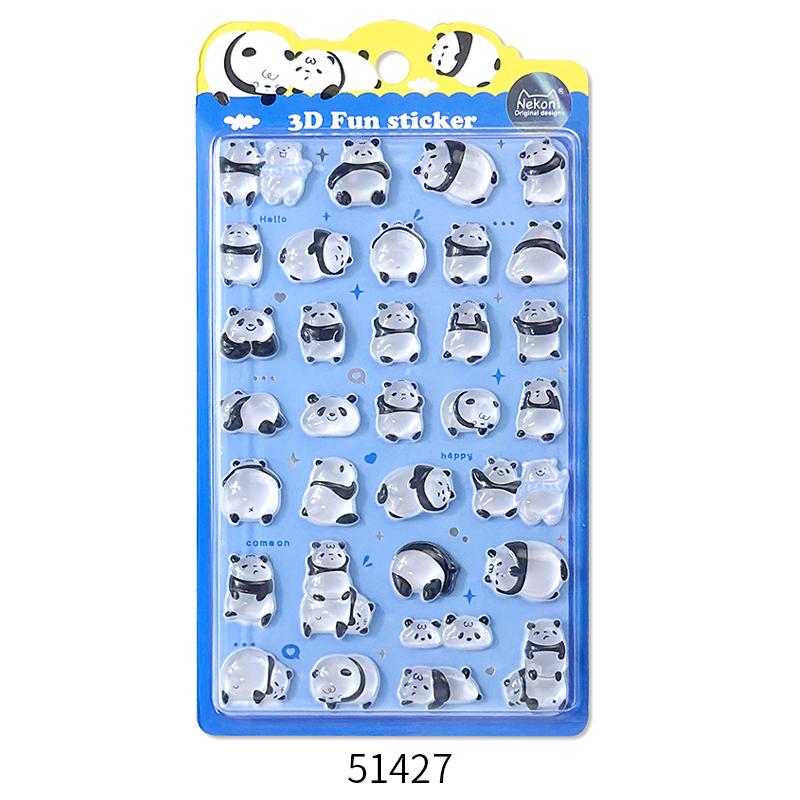 Animals Cute Fruit Jelly Bubble Stickers 3D Relief Stickers Bonbon Drop Seal Stickers For Diy Phone Case Diary Laptop Decals