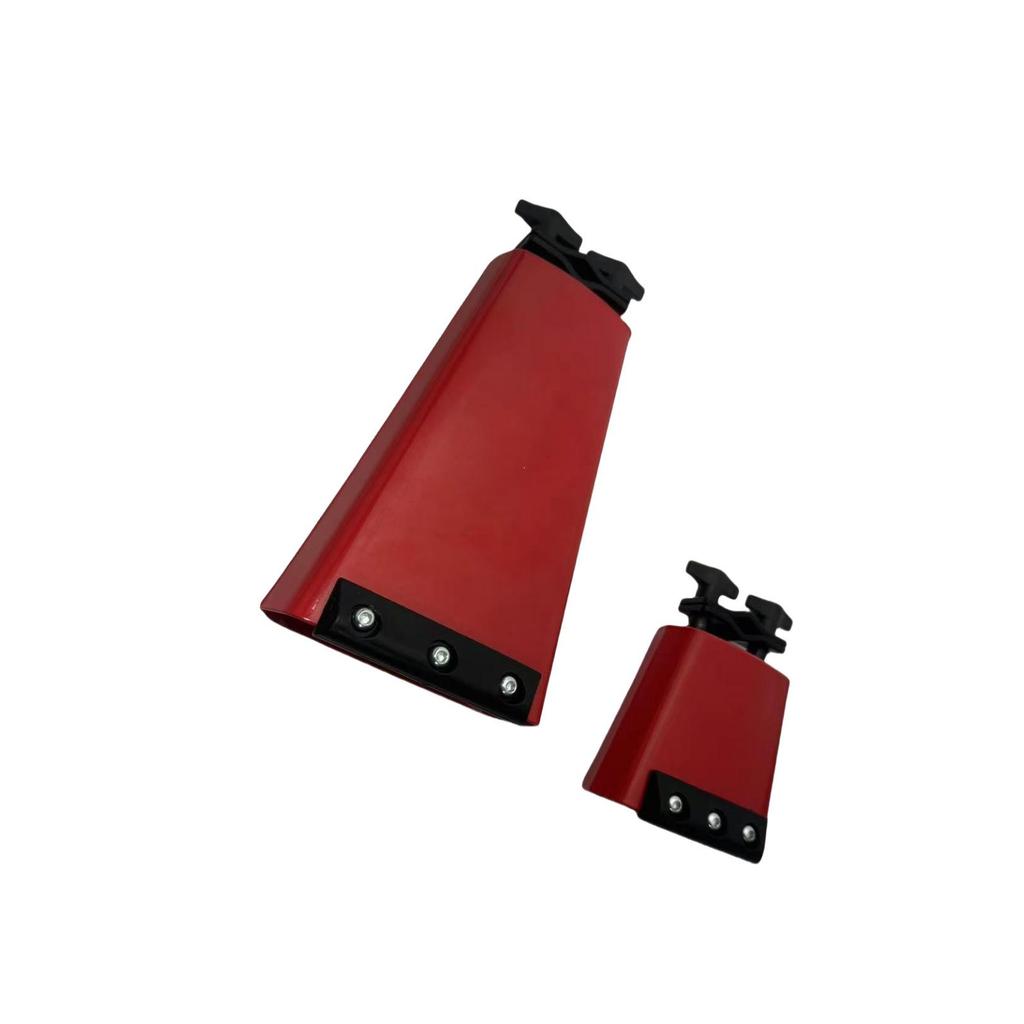 Colorful Metal Cowbell with Mute Strip: Durable Drum Kit Percussion Accessory