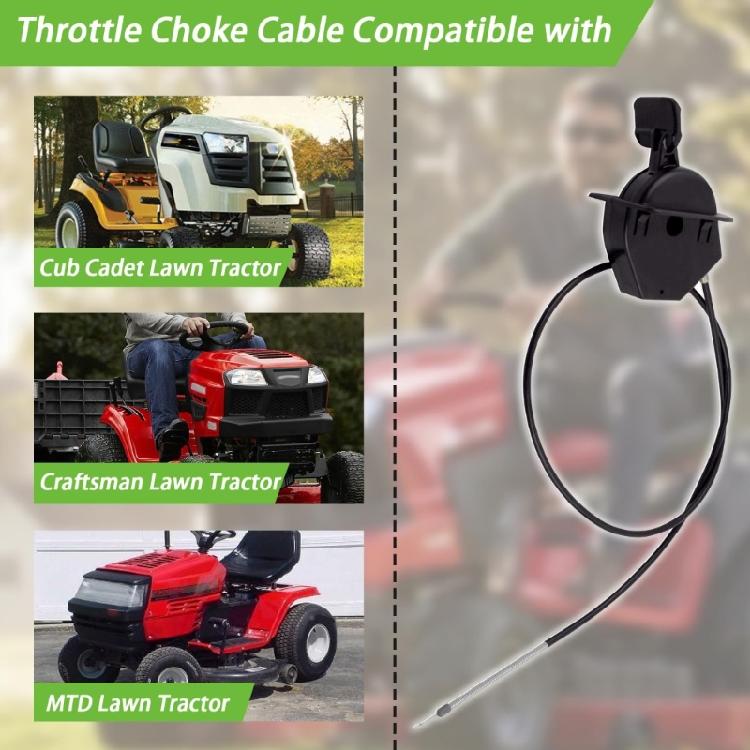 Weatherproof 51 Inch Throttles Linkage Cable Anti Coating Strong Strength Mower Throttles Cable 746P06891 for Mower